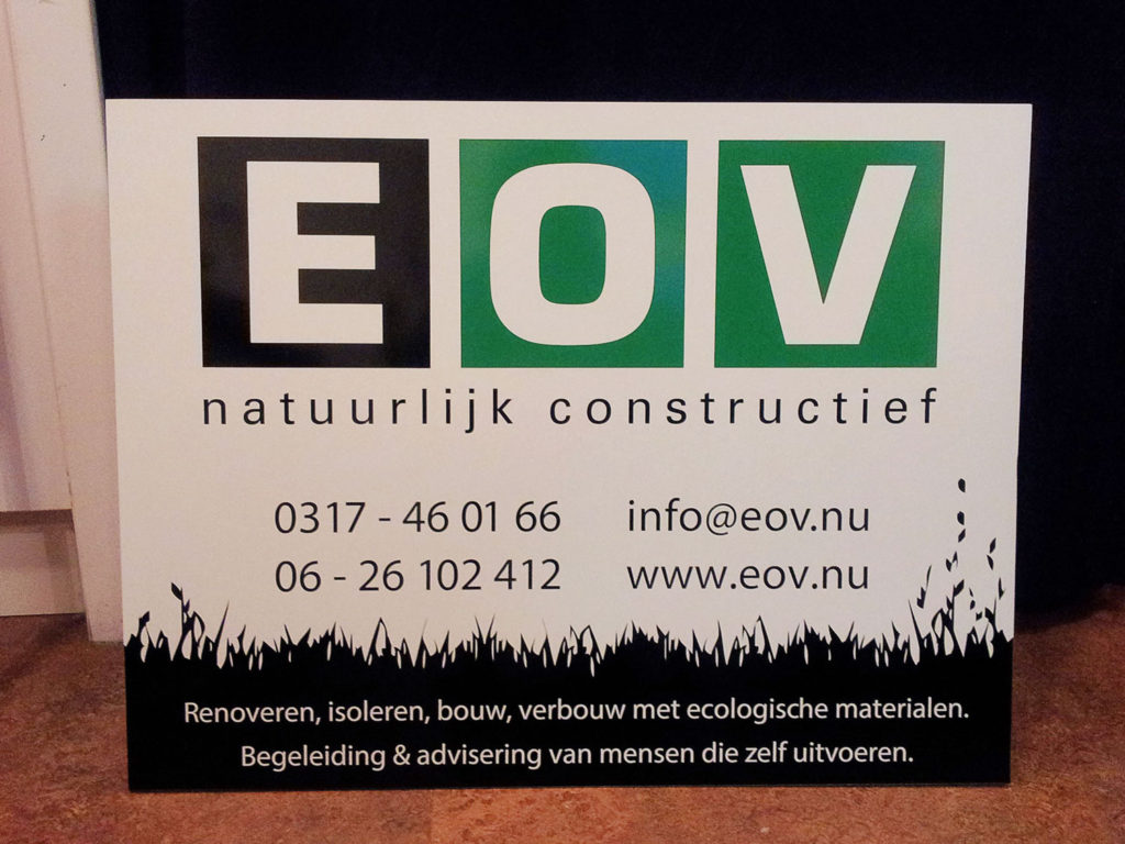 EOV naambord trespa